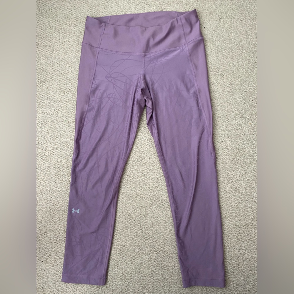 Workout Leggings: Brand: Under Armour Color: Light Purple Size: Large